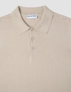 Everyday Knit Long Sleeve Polo Birchwood
