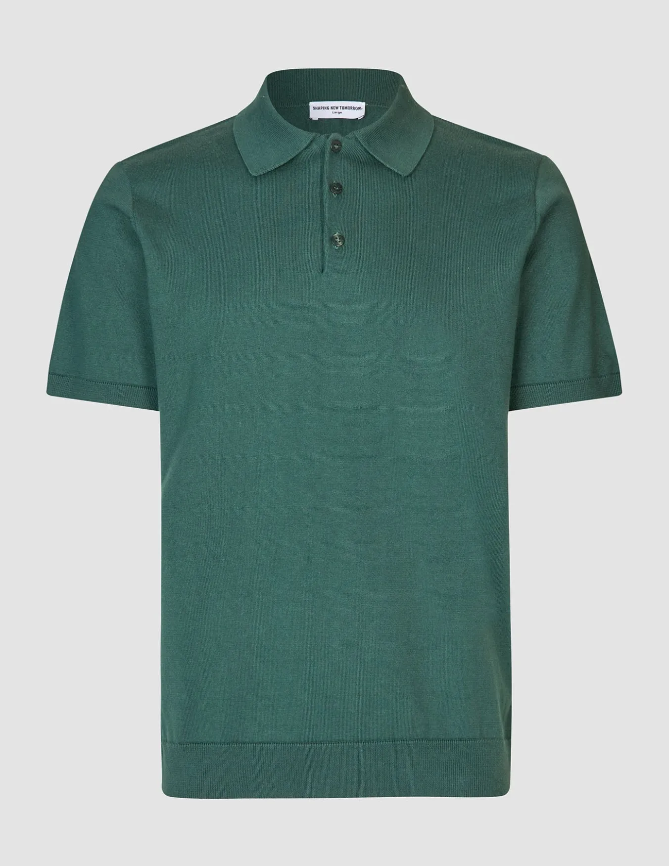 Everyday Knit Short Sleeve Polo Shadow Green