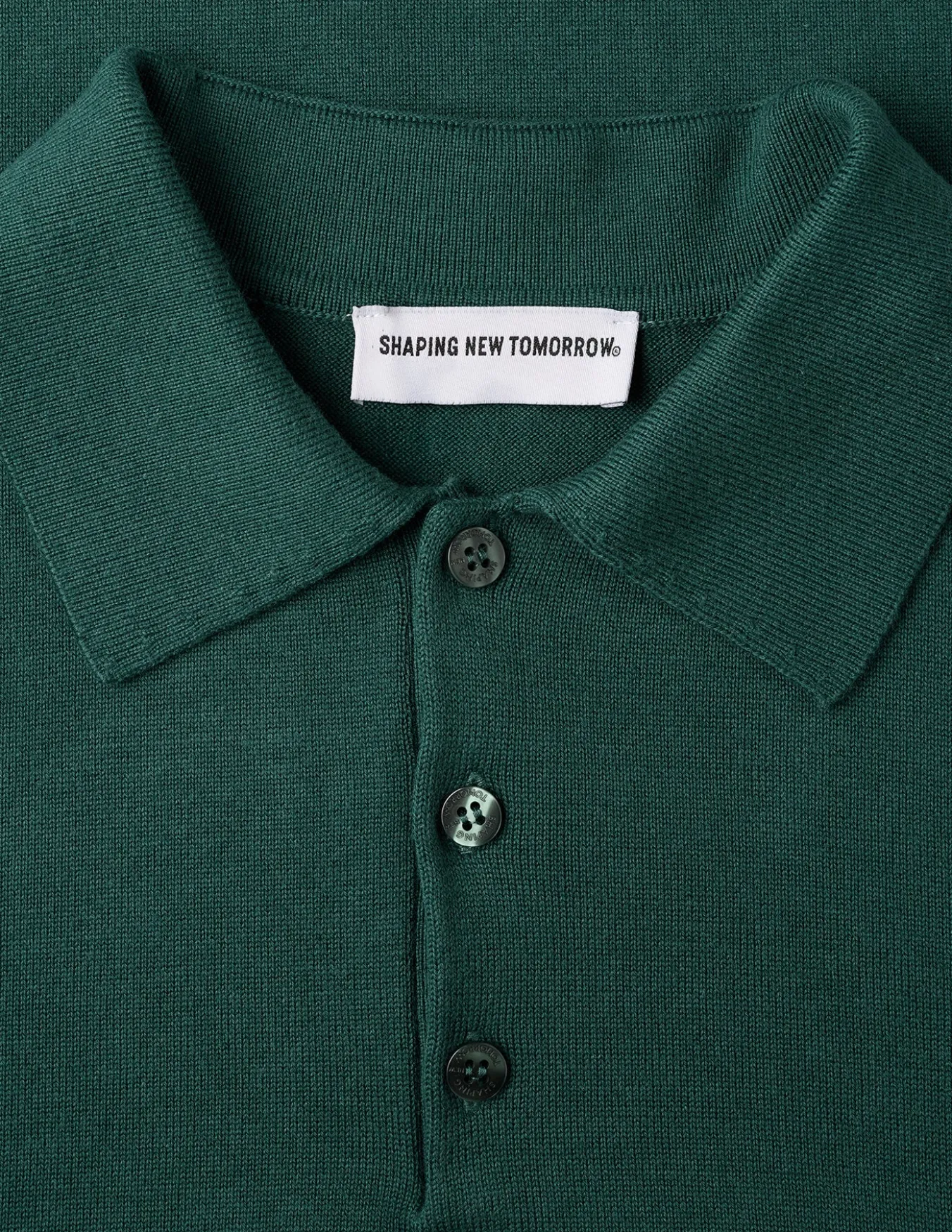 Everyday Knit Short Sleeve Polo Shadow Green
