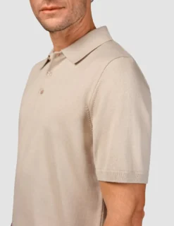 Everyday Knit Short Sleeve Polo Birchwood