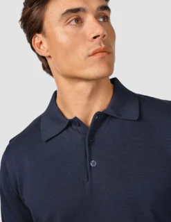 Everyday Knit Short Sleeve Polo Navy