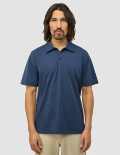 Evolve Pique Polo Navy