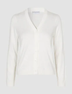 Fine Knit Cardigan Off White