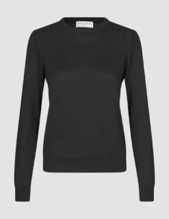 Fine Knit Crewneck Black