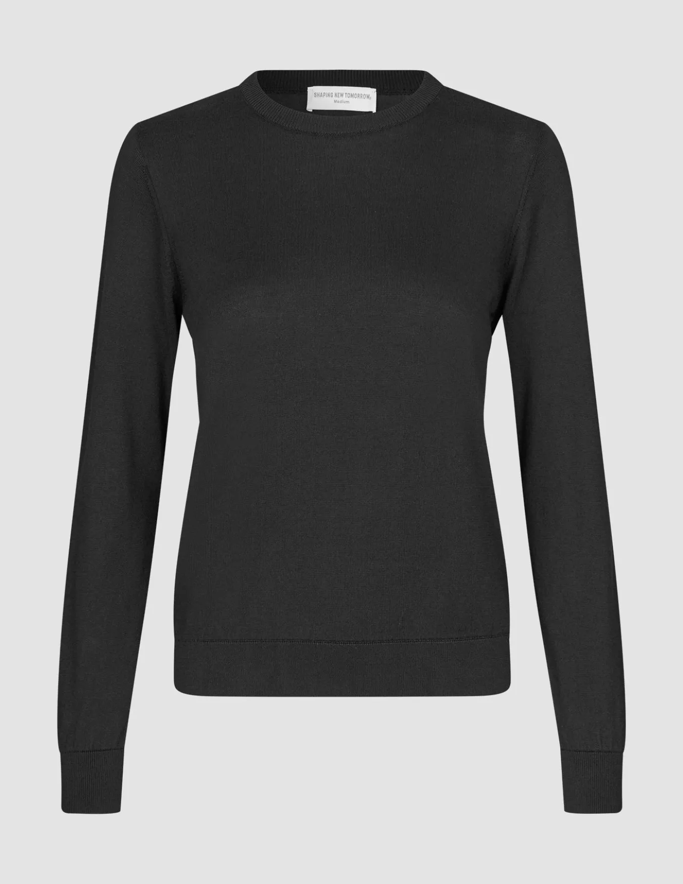 Fine Knit Crewneck Black