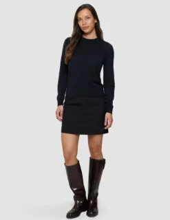 Fine Knit Crewneck Black