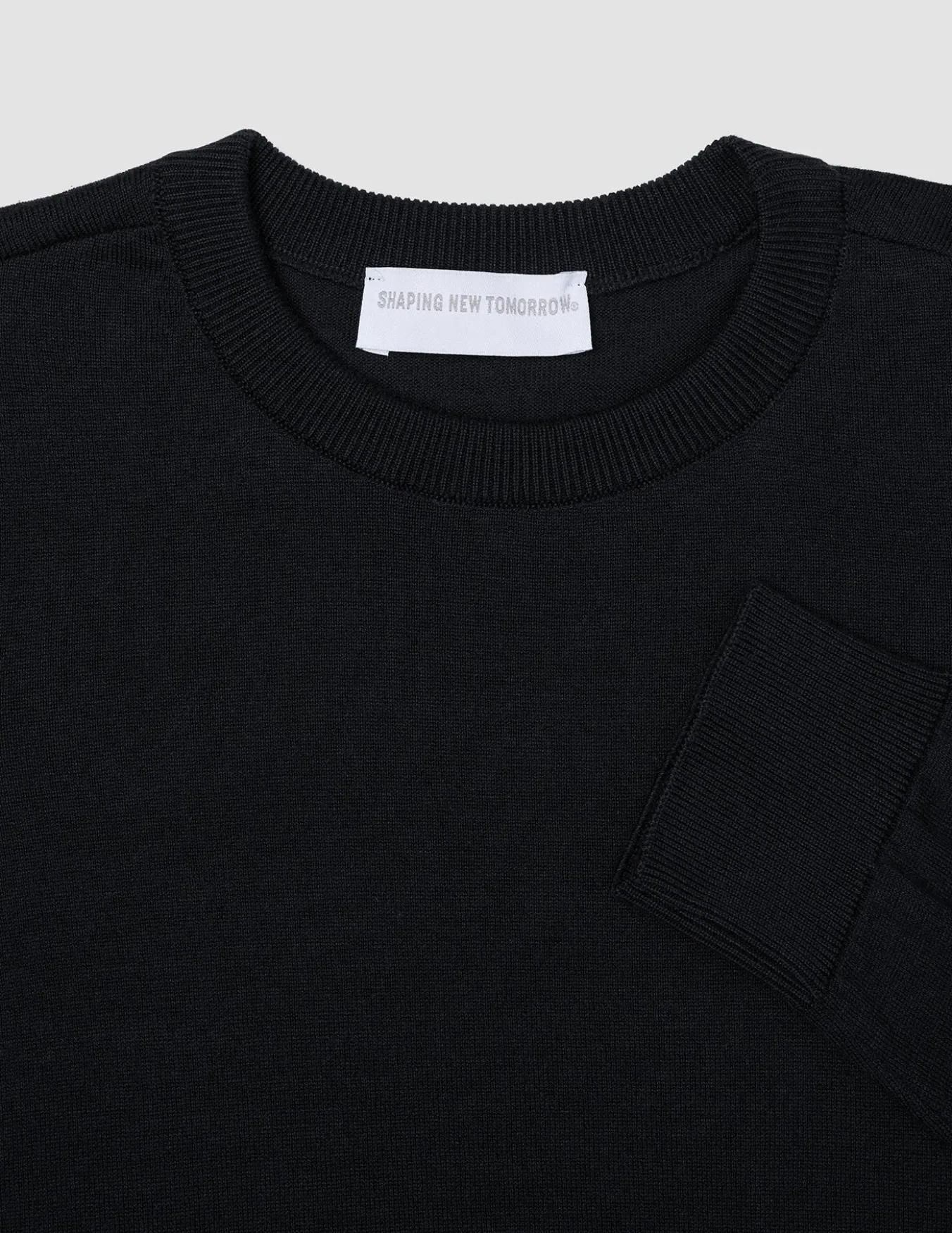 Fine Knit Crewneck Black