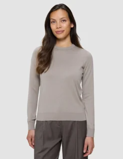 Fine Knit Crewneck Dark Sand