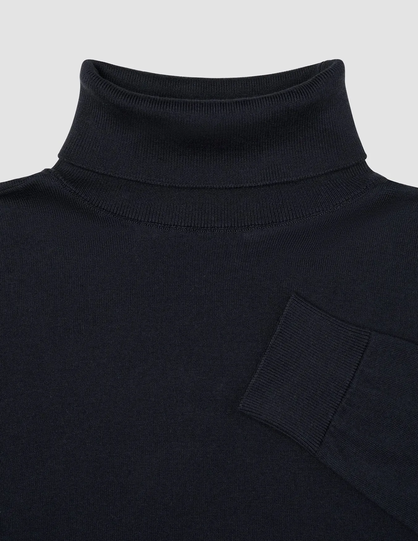 Fine Knit Turtleneck Black