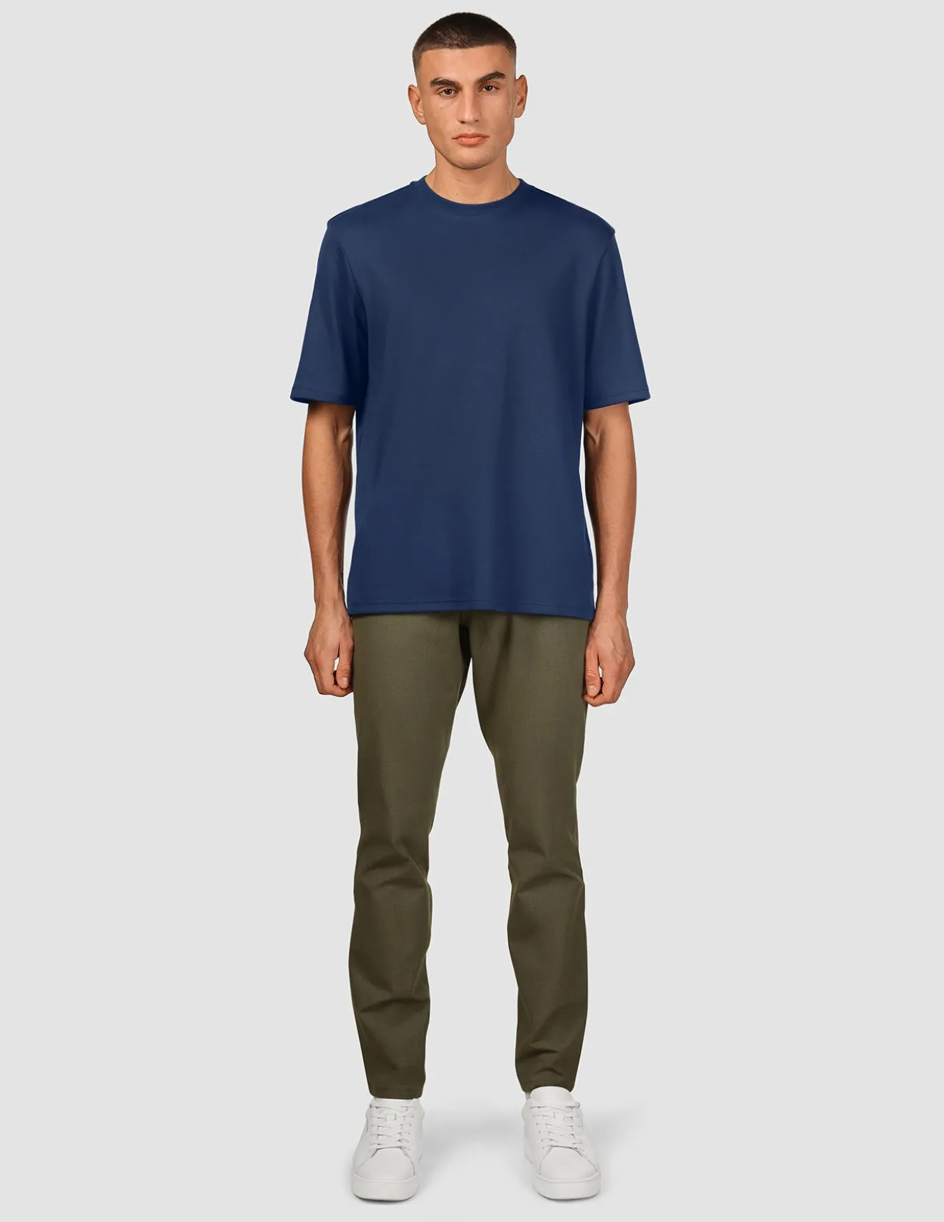 Heavy Box Fit T-shirt Navy
