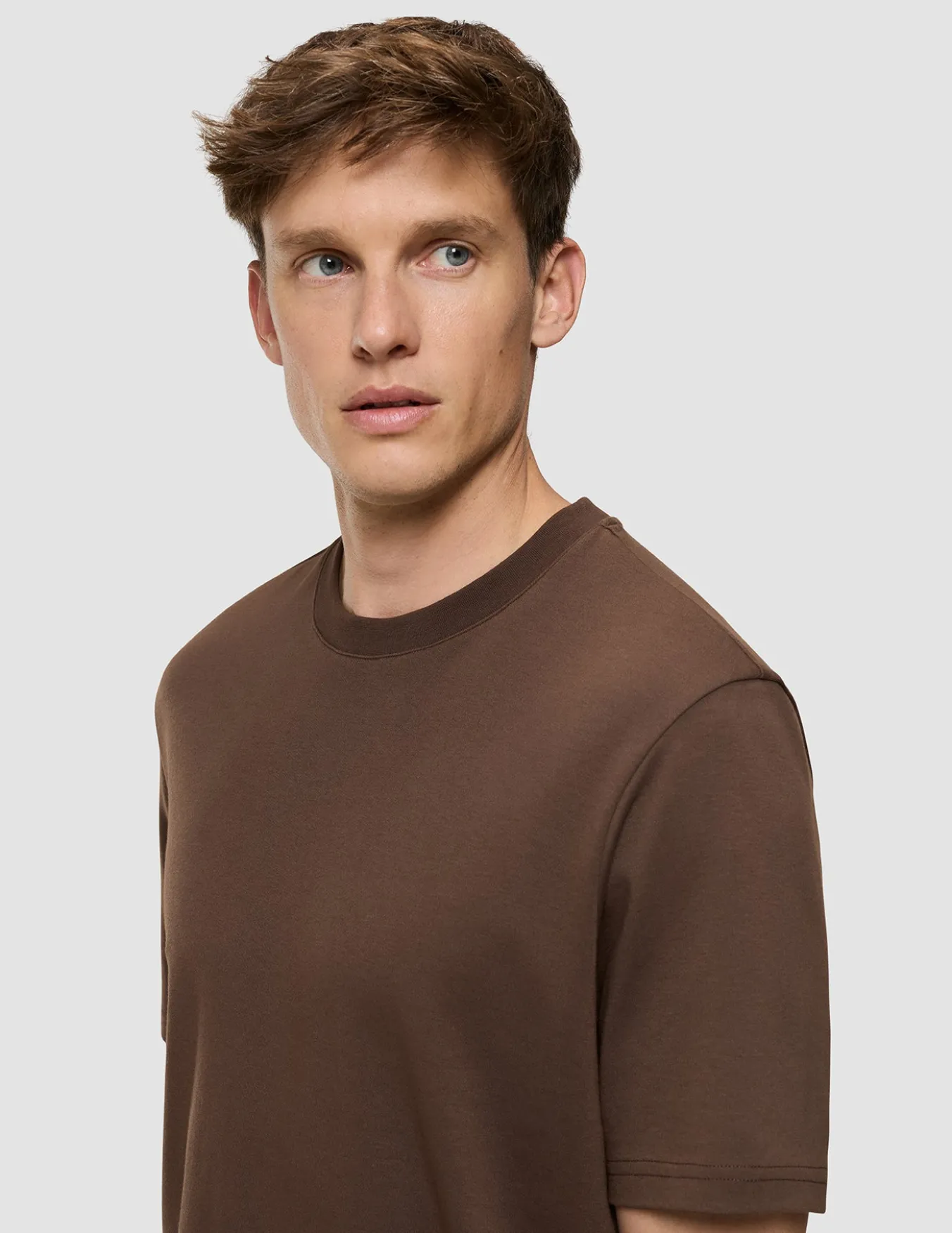 Heavy Box Fit T-shirt Saddle Brown