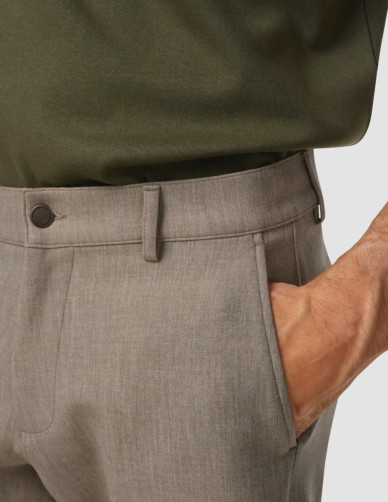 Heavy Edition Pants Regular Khaki Melange 2.0