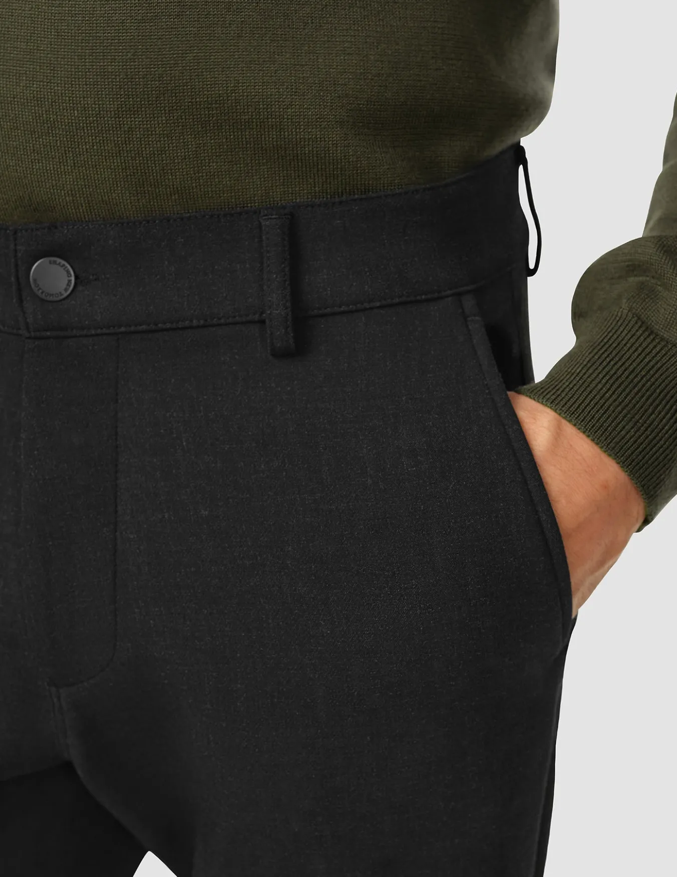 Heavy Edition Pants Slim Black Melange 2.0