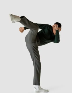 Heavy Edition Pants Slim Dark Grey Melange
