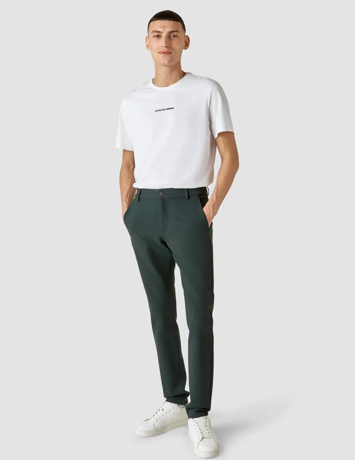 Heavy Edition Pants Slim Deep Green Melange 2.0