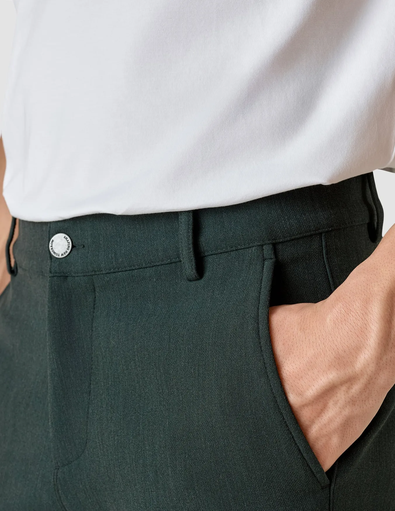 Heavy Edition Pants Slim Deep Green Melange 2.0