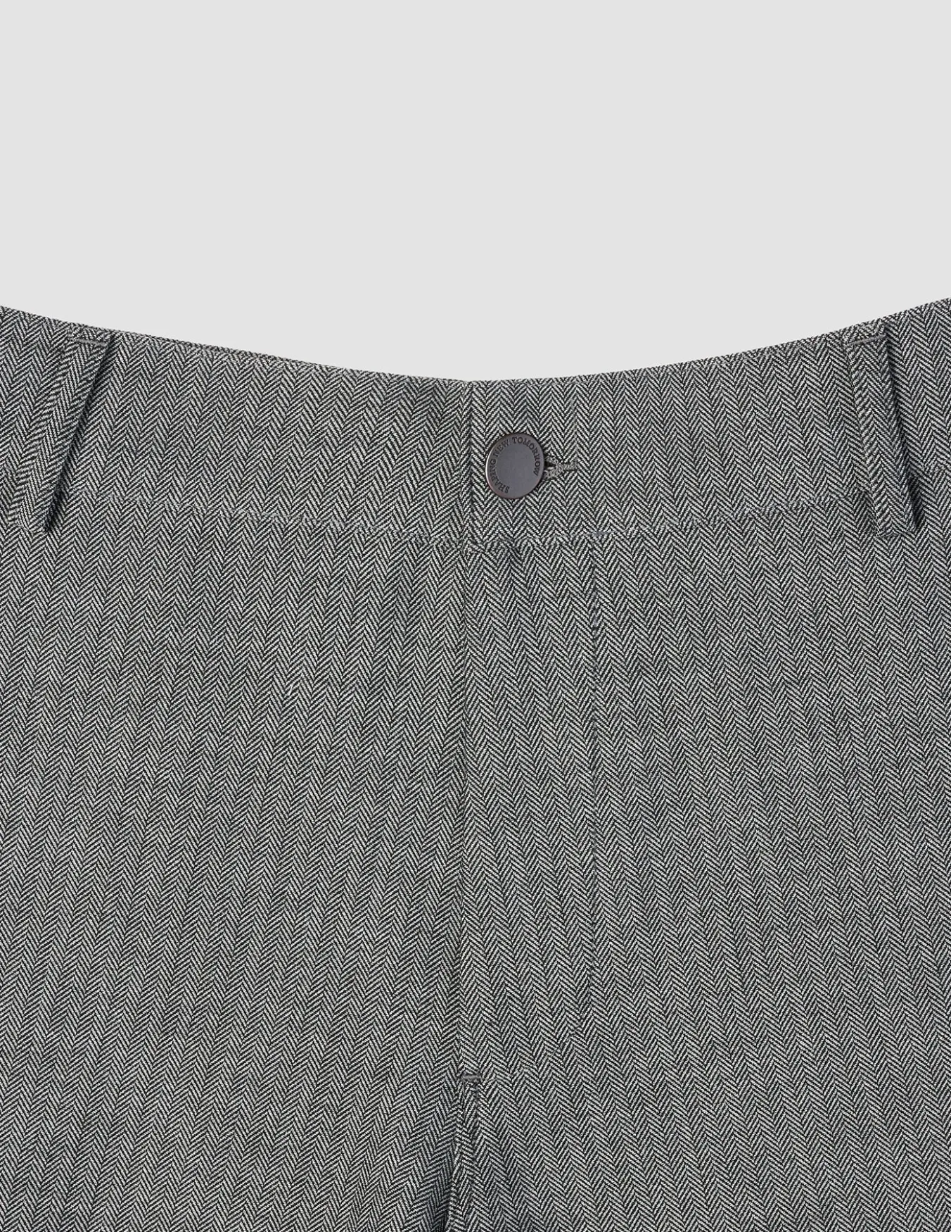 Heavy Edition Pants Slim Grey Herringbone 2.0