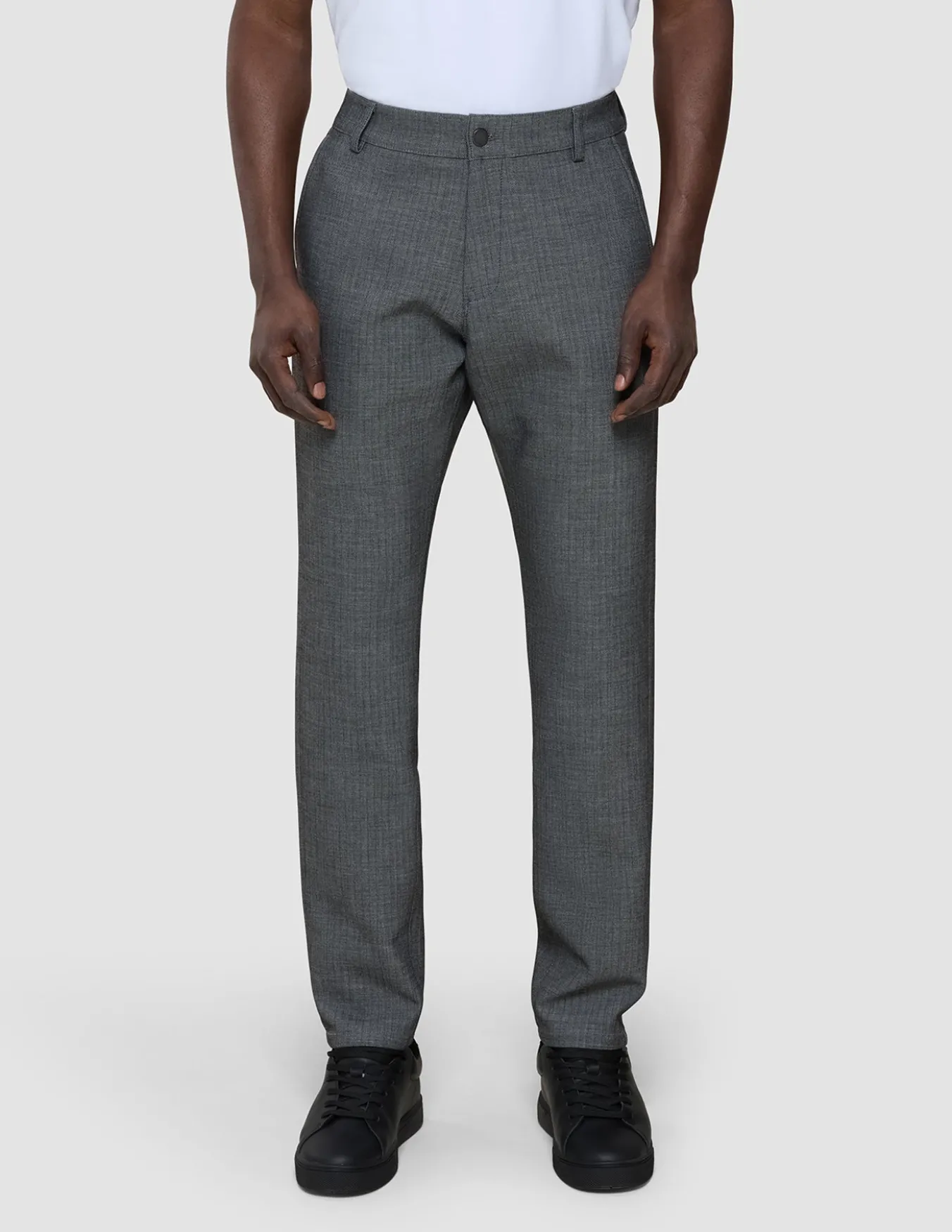 Heavy Edition Pants Slim Grey Herringbone 2.0