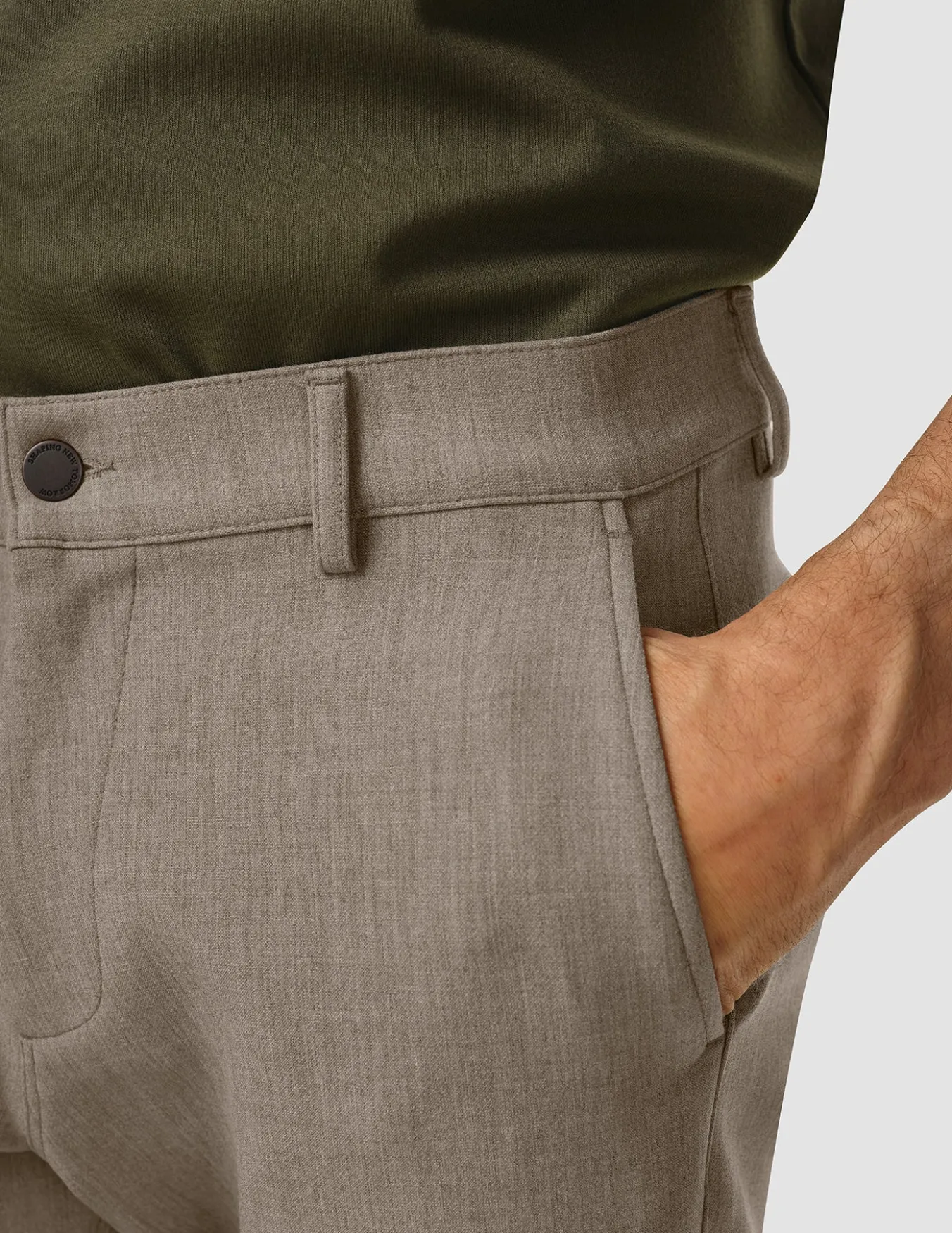 Heavy Edition Pants Slim Khaki Melange 2.0