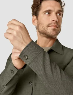 Heavy Edition Transitional Overshirt Remote Green Twill