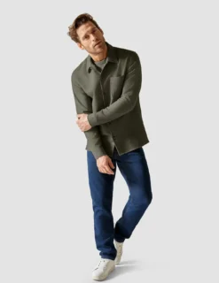 Heavy Edition Transitional Overshirt Remote Green Twill