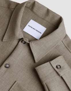 Heavy Edition Transitional Overshirt Khaki Melange