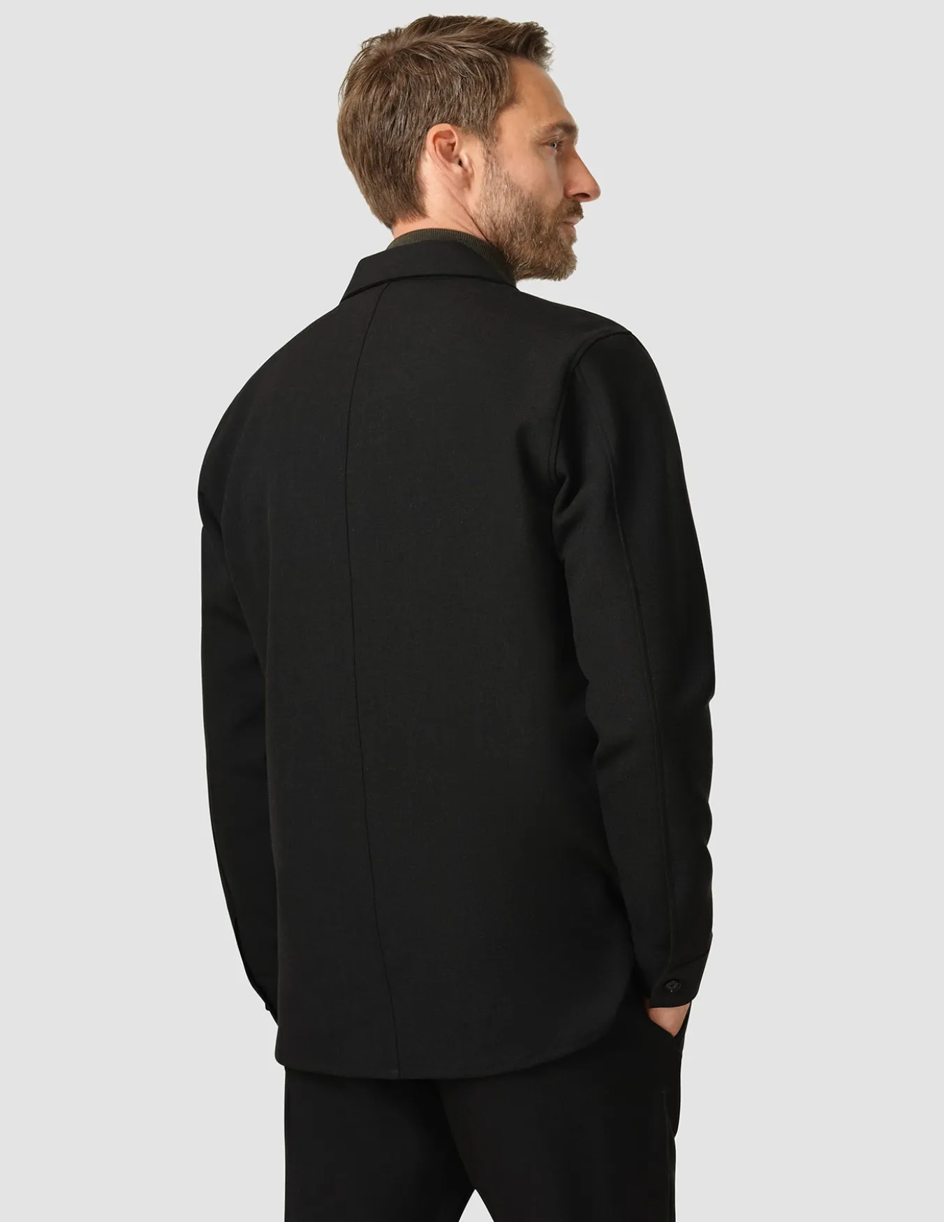 Heavy Edition Transitional Overshirt Black Melange