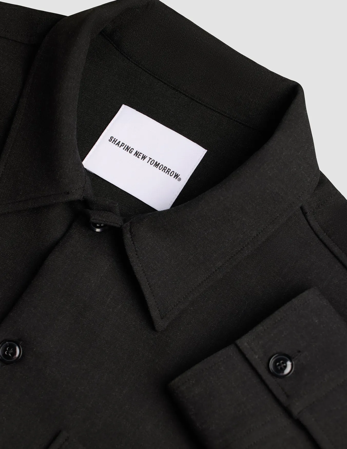 Heavy Edition Transitional Overshirt Black Melange