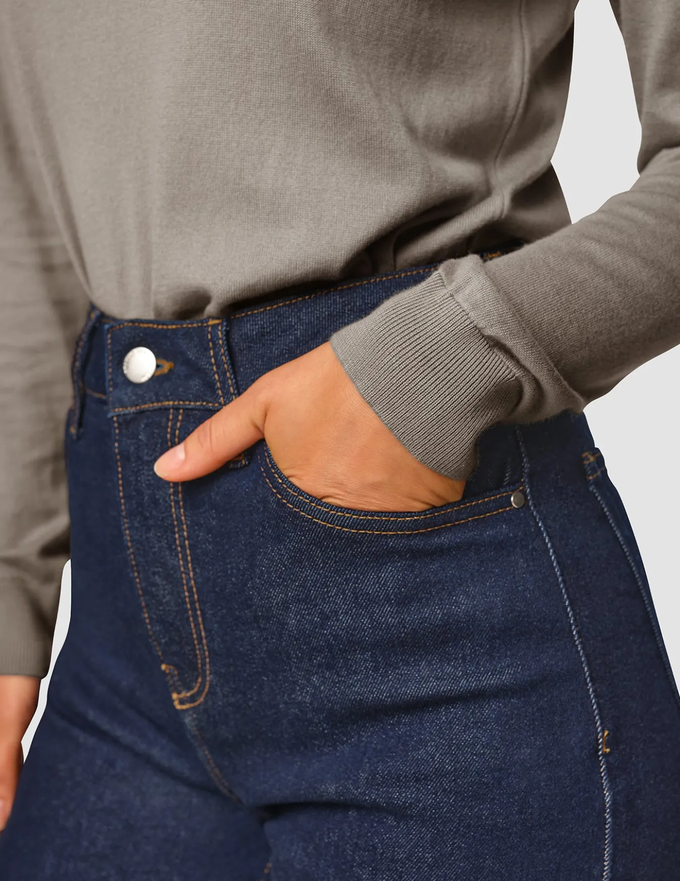 Jeans Straight Fit Dark Blue