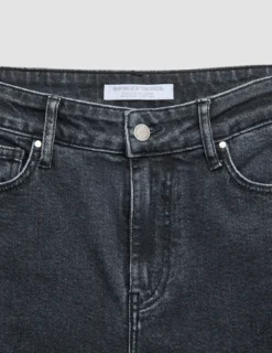 Jeans Straight Washed Black