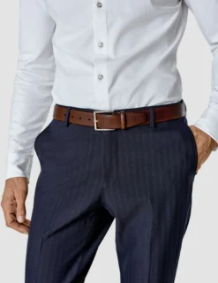 Leather Belt Dark Brown