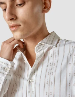 Lightweight Classic Shirt Earth Stripe Regular