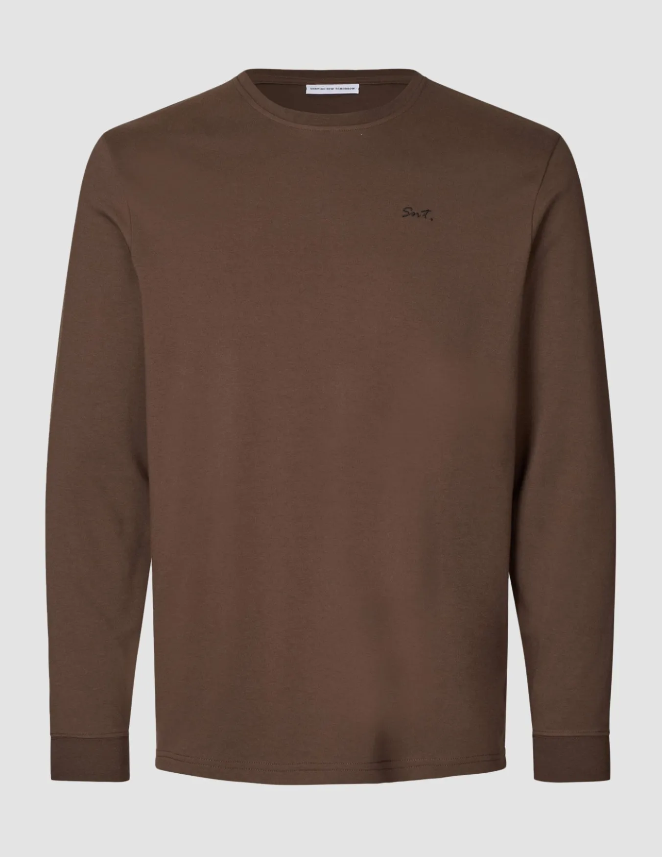 Lightweight Crewneck Saddle Brown