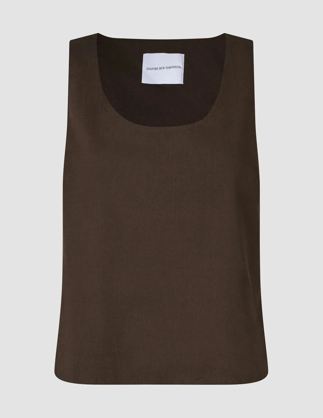 linen set espresso top relaxed pants