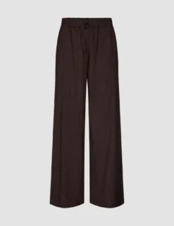 linen set espresso top relaxed pants