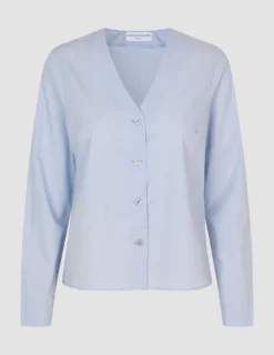 Madison Blouse Powder Blue