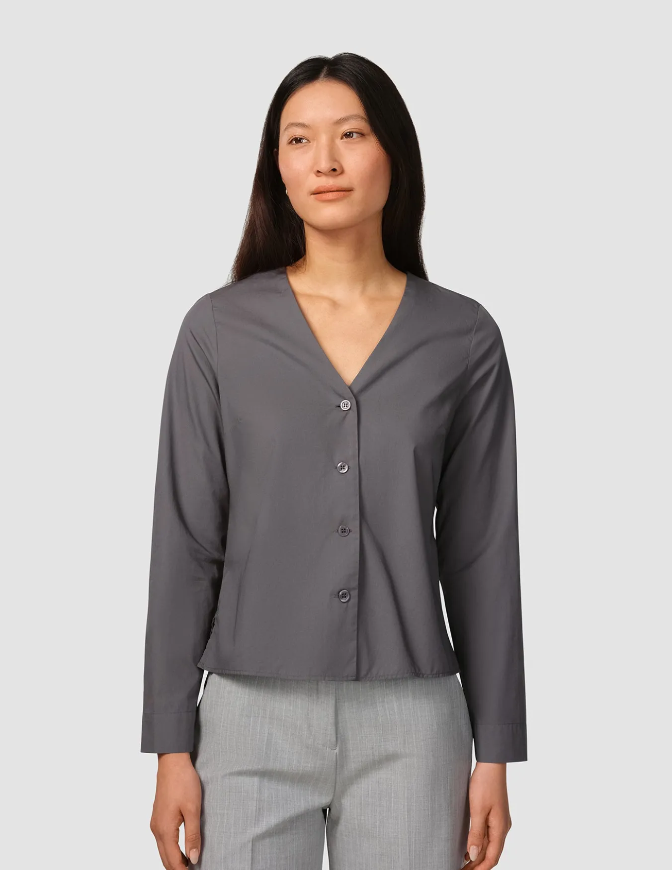 Madison Blouse Steel Grey