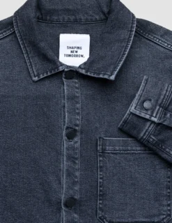 Matteo Denim Overshirt Washed Black