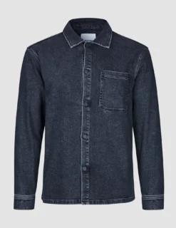 Matteo Denim Overshirt Washed Black