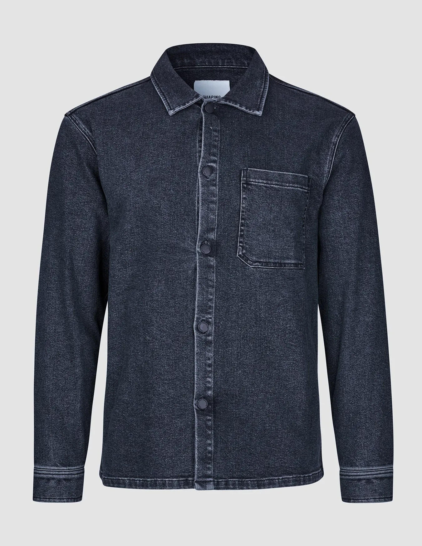 Matteo Denim Overshirt Washed Black