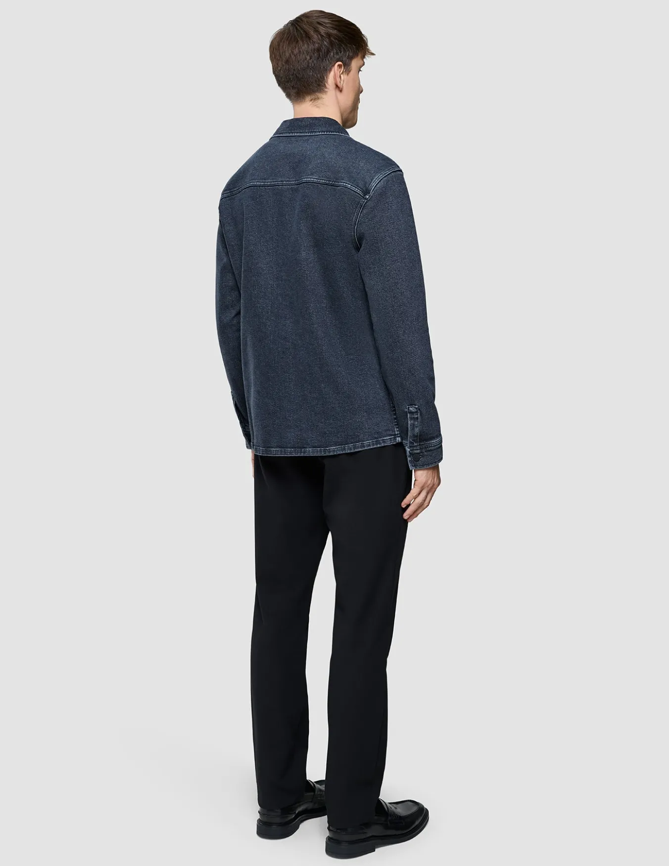 Matteo Denim Overshirt Washed Black