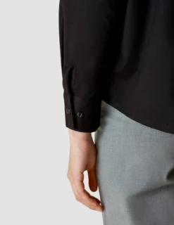 Oversized Long Sleeve Shirt Black