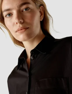 Oversized Long Sleeve Shirt Black