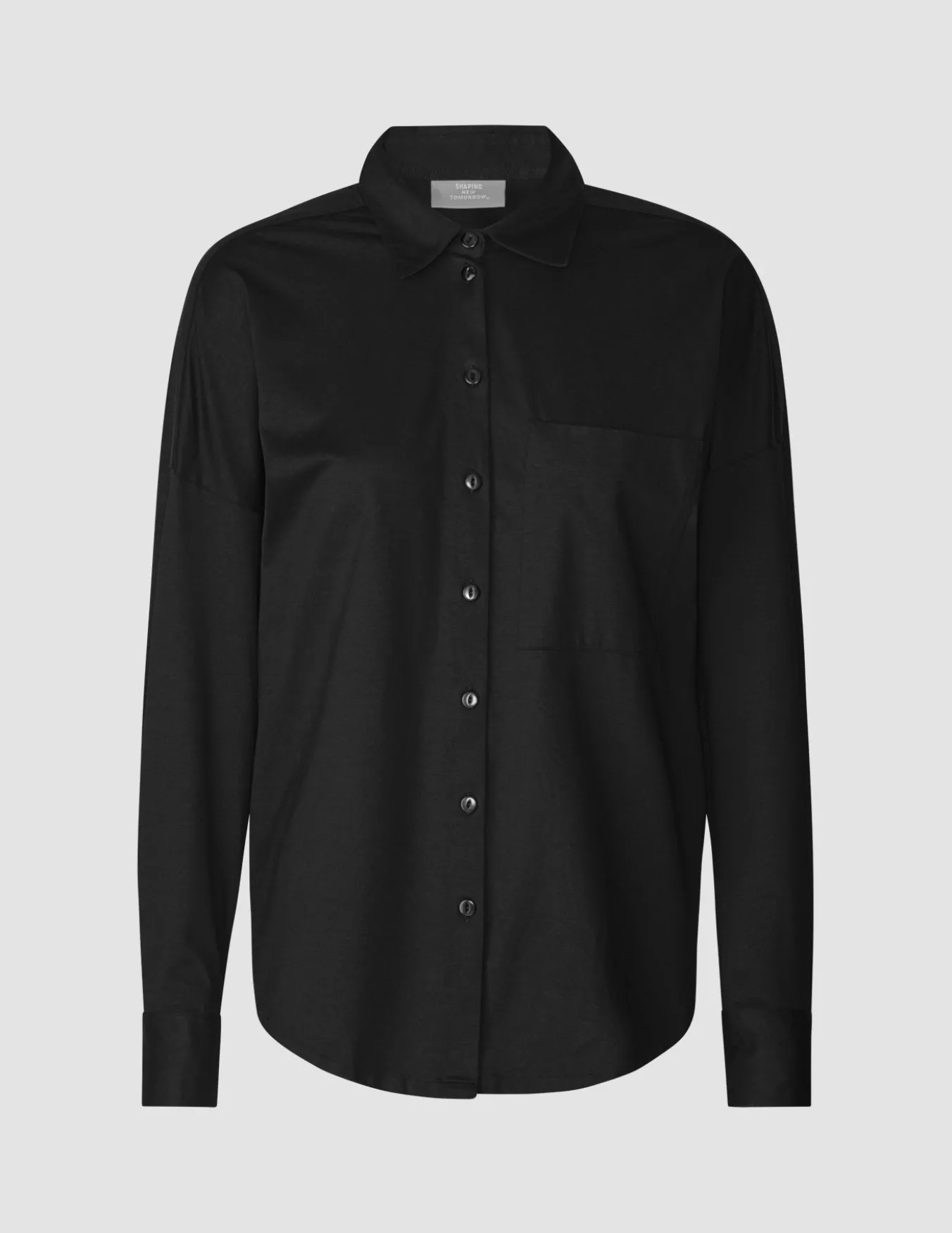 Oversized Long Sleeve Shirt Black