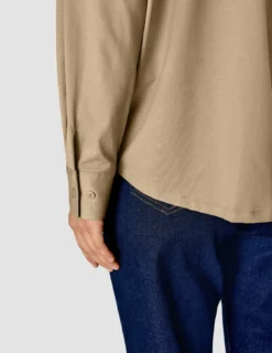 Oversized Long Sleeve Shirt Latte