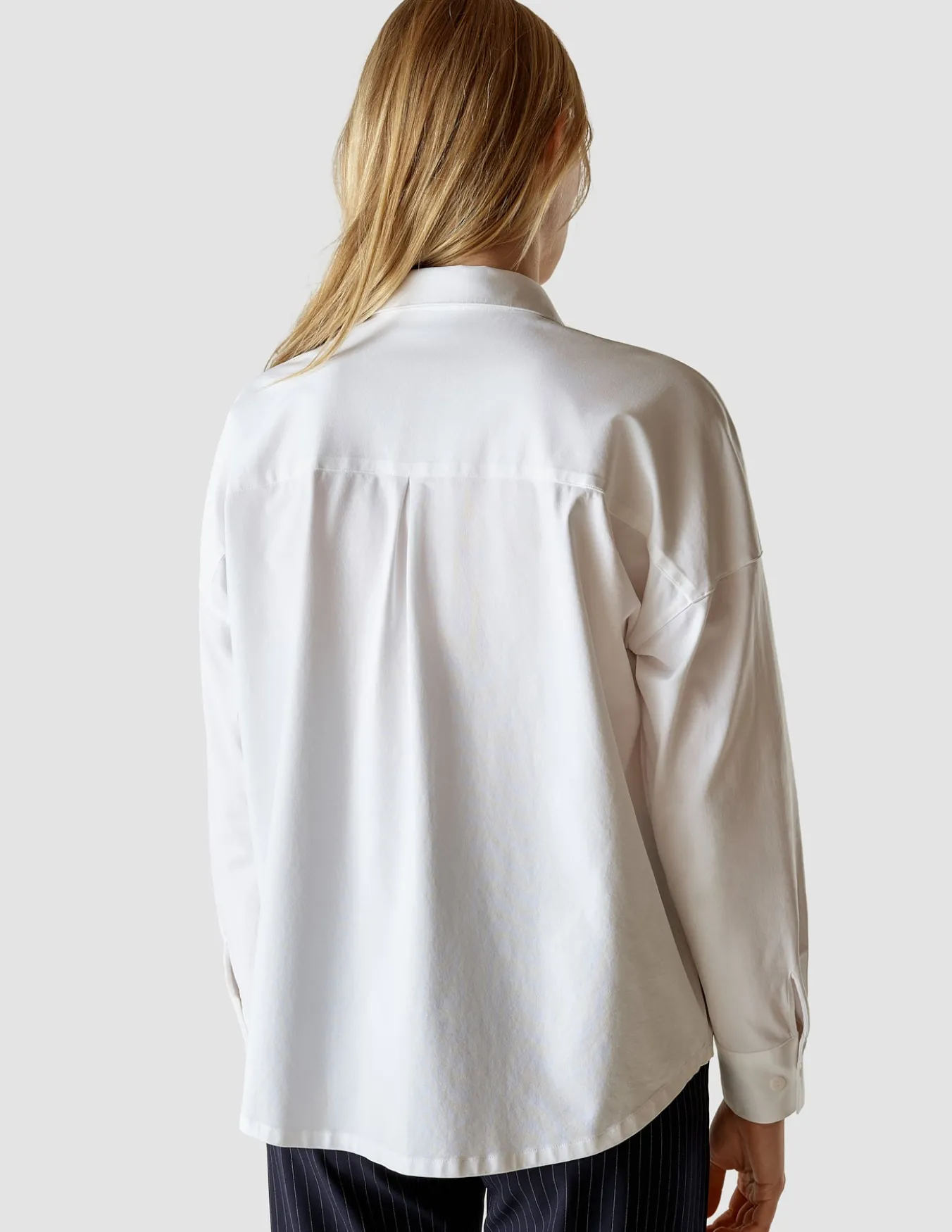 Oversized Long Sleeve Shirt White