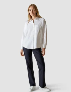 Oversized Long Sleeve Shirt White