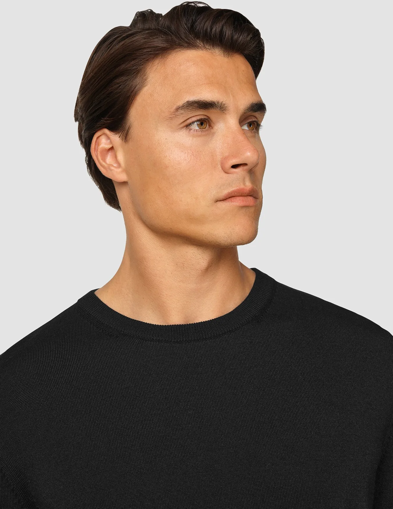Premium Merino Crewneck Black