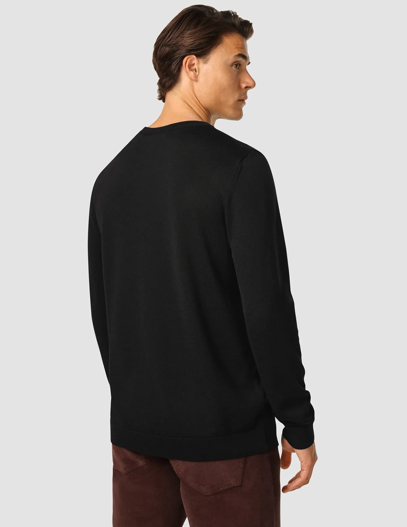 Premium Merino Crewneck Black