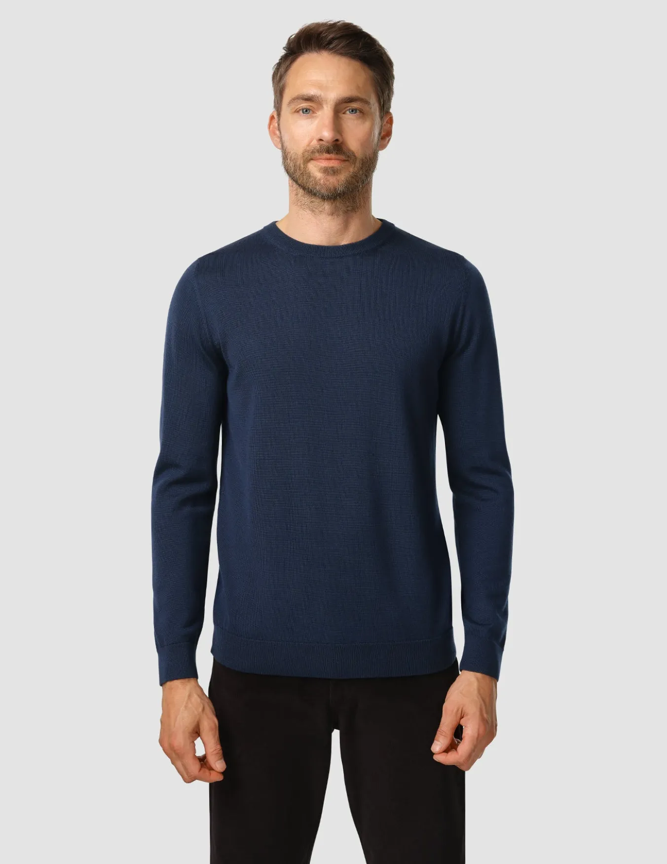 Premium Merino Crewneck Navy
